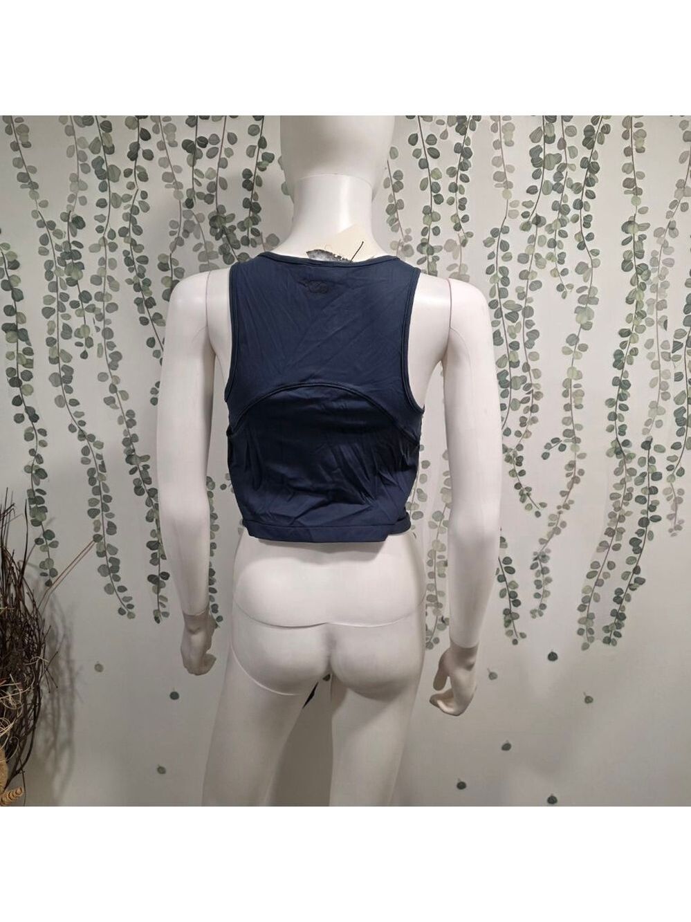 Calia Tie Wrap Tank Top M Blue Workout Athletic Crop NWT BodyBreeze - Picture 6 of 9
